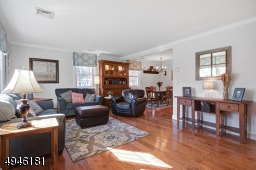 The living room is bright & sunny!