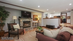 Family room open to kitchen