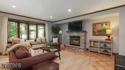 Gas fireplace, bow window with window seat & storage