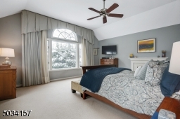 Vaulted ceiling, gas fireplace, Palladian window, multiple walk-in closets