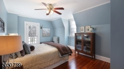 Lovely Master Bedroom with private bath and French door to outdoor terrace.
