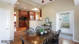 Breakfast room with view to kitchen, mudroom & powder room