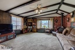With fireplace