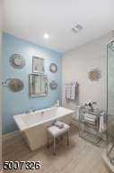 Isn't this bathroom very inviting? Great for relaxing at the end of the day!
