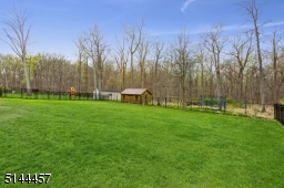 Another view of backyard and Watchung Reservation