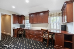 2nd floor office with built-ins, closet