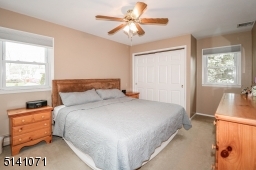 King size bed, and 2 large closets
