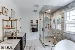 Double Vanities & Towel Warmer