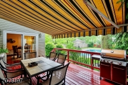 Dine outside anytime under Awning