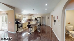 Kitchen viewed from the Breakfast area