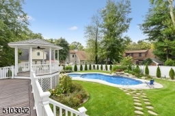 Overlooking the pool
