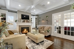 This room is currently being used as a sitting room but it's the ideal place for an office or library. Gas fireplace and built-in bookcases and window seats